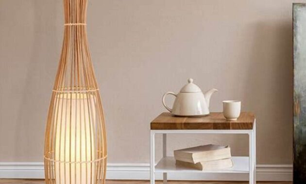 Natürliche Eleganz: Nachhaltige Stehlampen aus Bambus